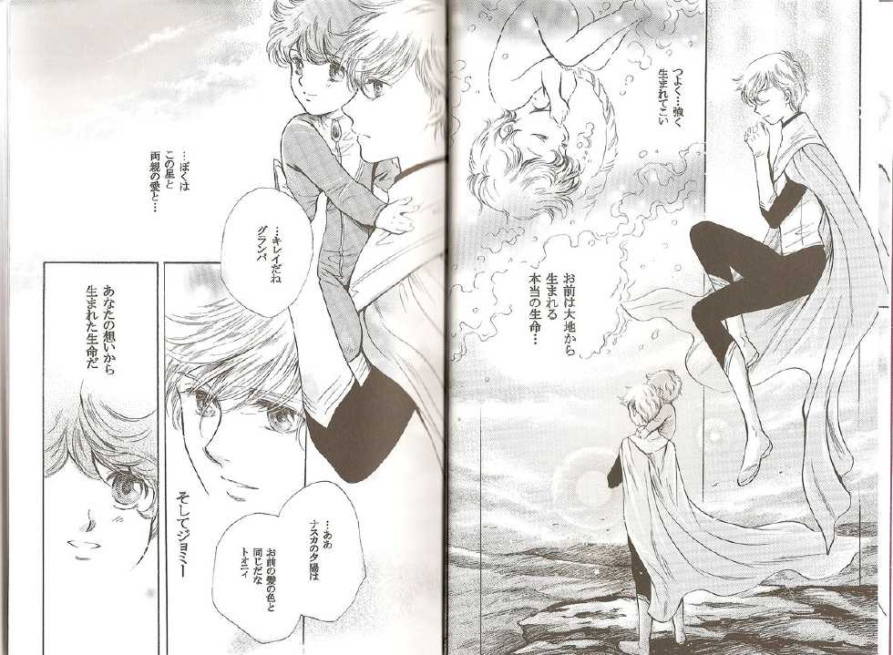 (C73) [green company (Sato Noriko)] Nazca no Ko wa Aoi Hoshi no Yume o Miruka (Toward the Terra) - Page 4