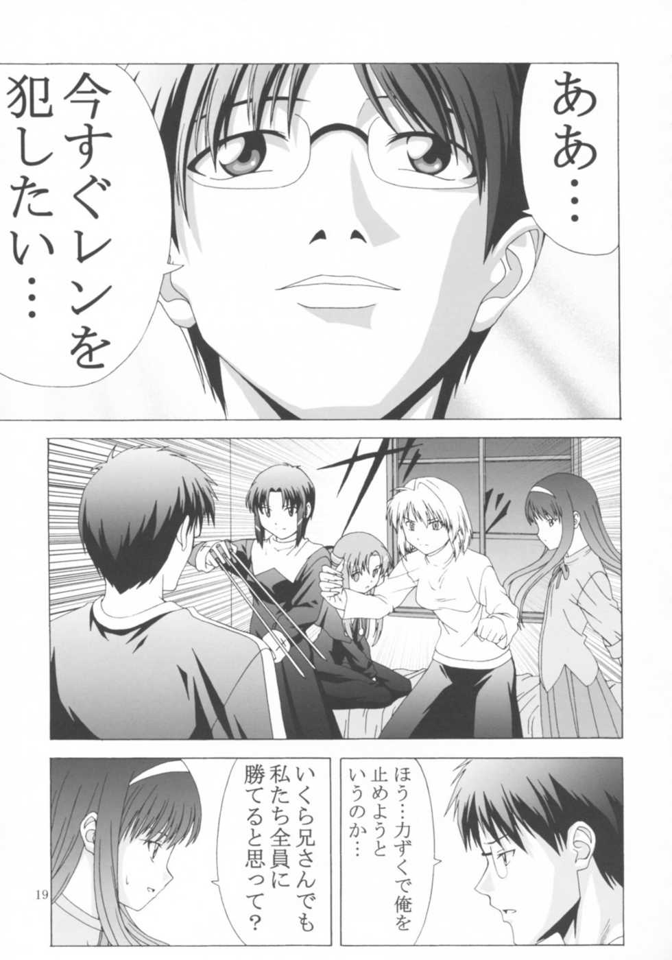 [Jishou Seijunha (Hiroyuki)] Dakara Ore wa Ren o Osou (Tsukihime) - Page 18