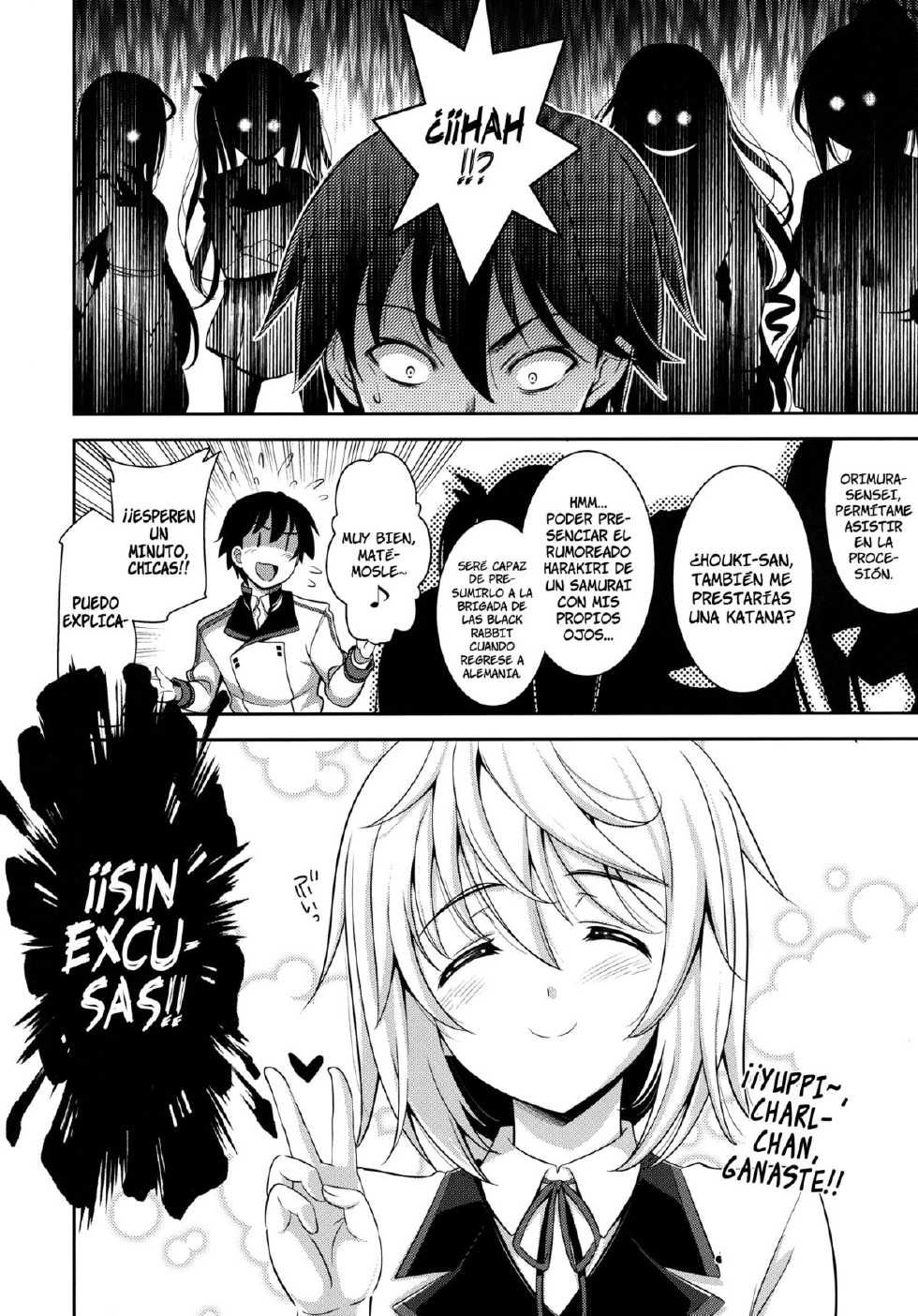 (C84) [Goromenz (Yasui Riosuke)] Shall we...? (IS <Infinite Stratos>) [Spanish] =HACHInF & P666HF= - Page 27