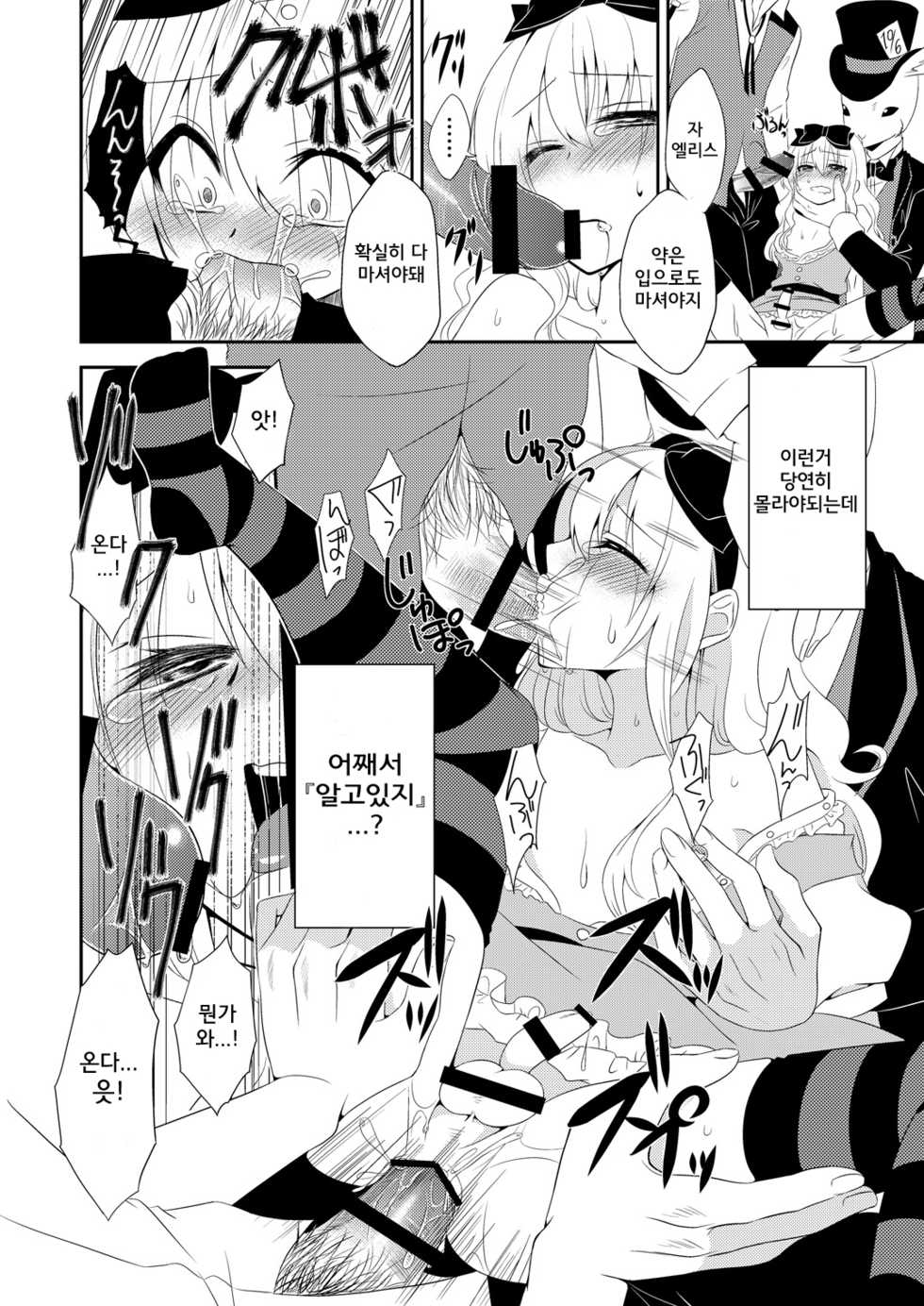[Meisou Junkie (Neko Maru Rentarou)] ××× no kuni no Alice | xxx 나라의 엘리스 (Alice in Wonderland) [Korean] [시즈2] [Digital] - Page 13