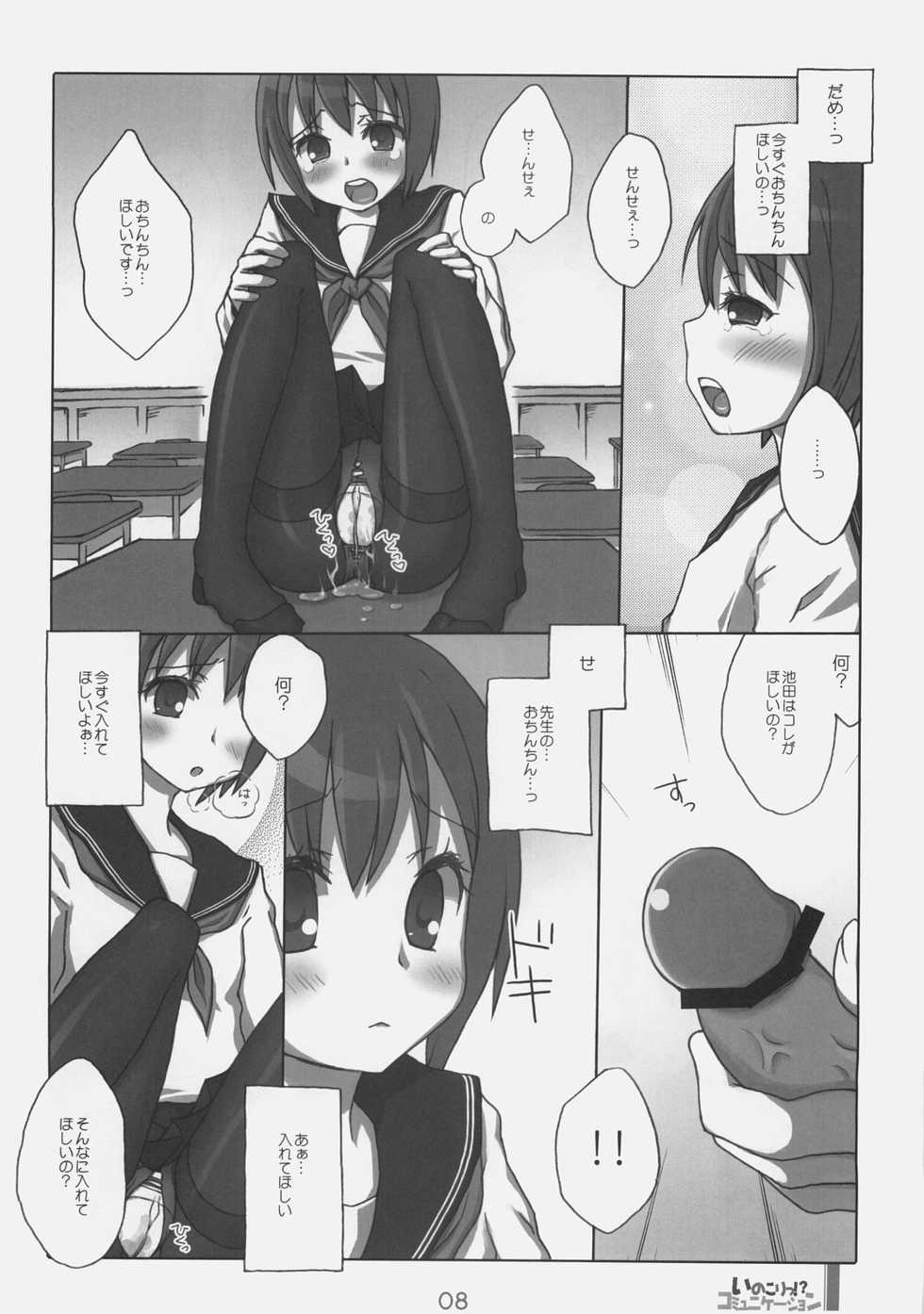 (C74) [KIMARINET (Kimarin, Maki, Neko Tenshin)] Inokori!? Communication - Page 7