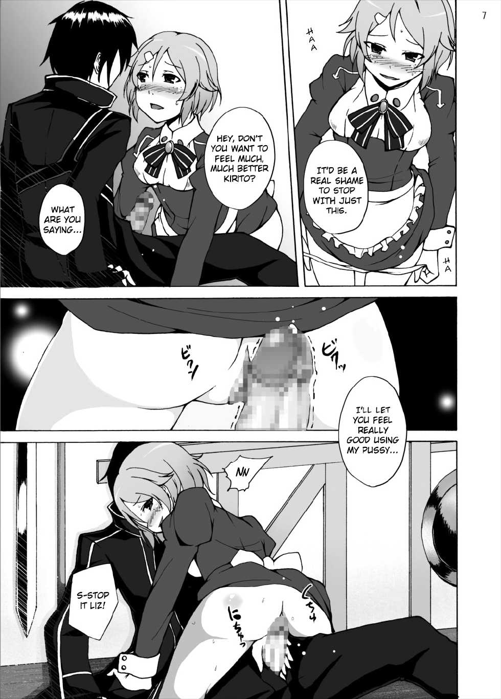[Studio Nunchaku (Akihira)] Lisbeth no Ketsui... Kiken na Kusuri o Tsukatte demo Asuna kara Kirito o Ubatte Miseru... | Lisbeth's Decision..To Steal Kirito From Asuna Even if She Has to Use a Dangerous Drug (Sword Art Online) [English] [Krymsun] [Digital] - Page 7