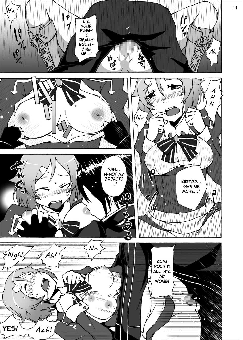 [Studio Nunchaku (Akihira)] Lisbeth no Ketsui... Kiken na Kusuri o Tsukatte demo Asuna kara Kirito o Ubatte Miseru... | Lisbeth's Decision..To Steal Kirito From Asuna Even if She Has to Use a Dangerous Drug (Sword Art Online) [English] [Krymsun] [Digital] - Page 11