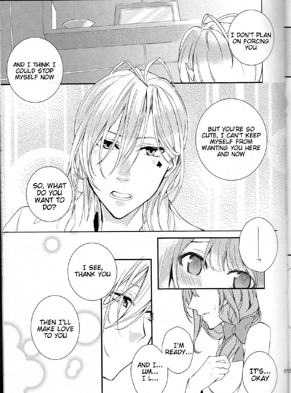 [Asadukuyo no Utage (Atono Matsuri)] Suigyo no Majiwari | Intimate Friendship (AMNESIA) [English] [Tigoris Translates] - Page 21