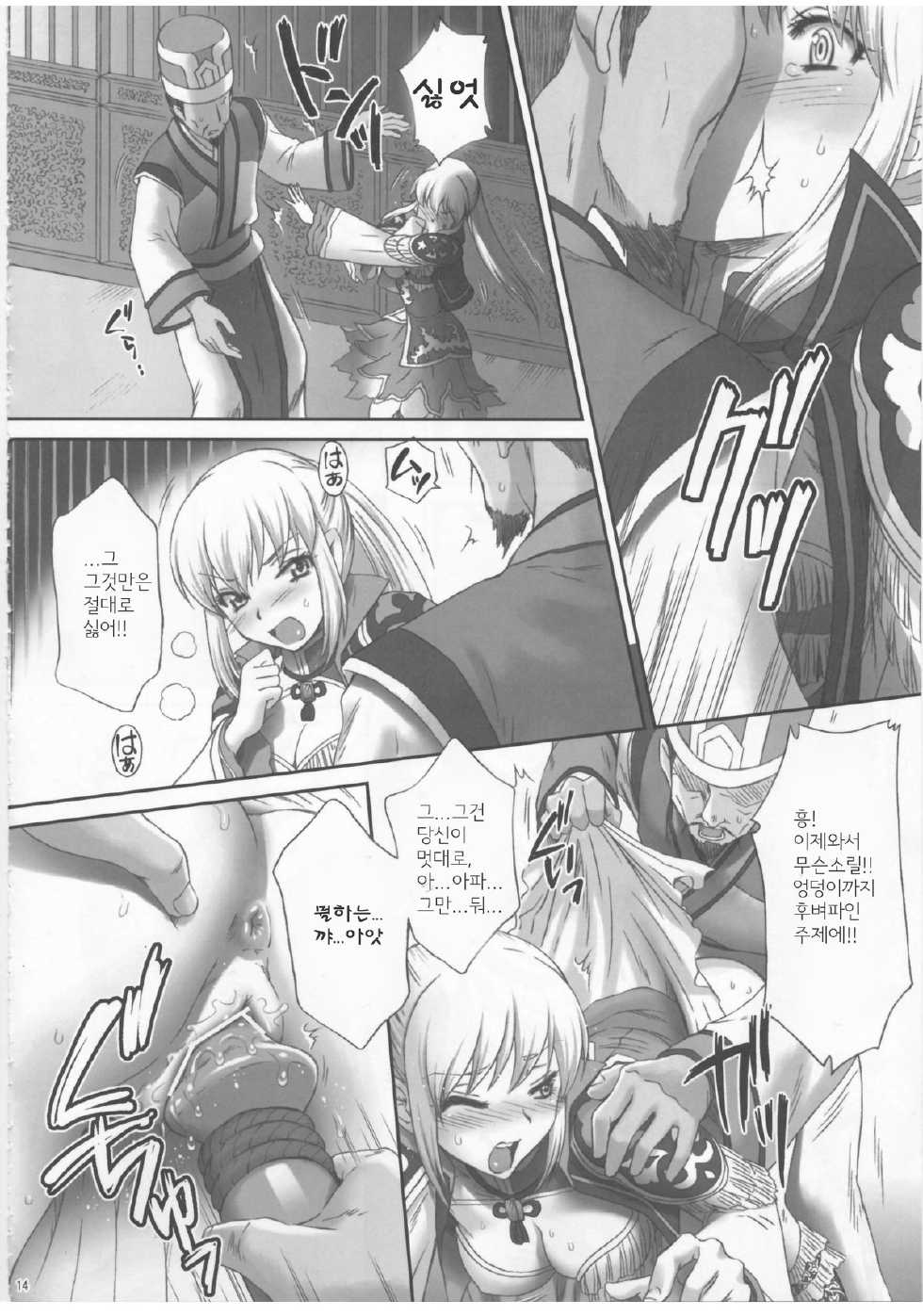 (C81) [U.R.C (Momoya Show-neko)] Ou Genki Muzan Kouhen (Dynasty Warriors) (Korean) - Page 14