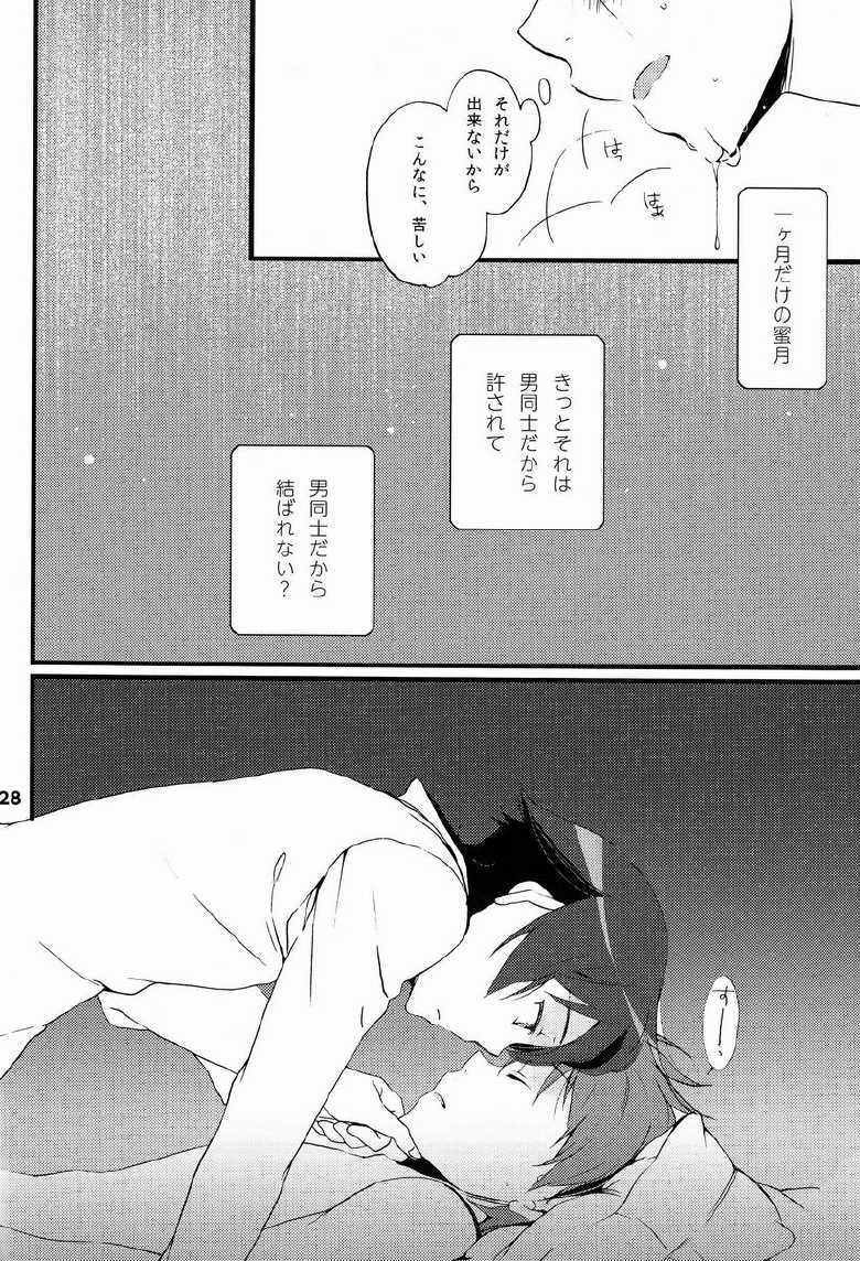 (C84) [Katamichi Shoujo (Shironono Chiko)] Yuri Ani. (Ore no Imouto ga Konna ni Kawaii Wake ga Nai) - Page 27