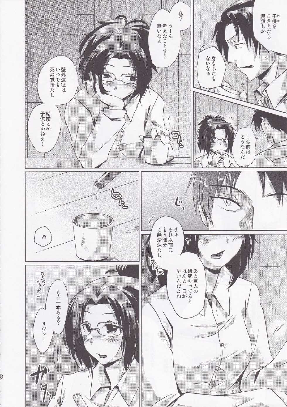 (FALL OF WALL2) [Inubaka (Matsuzono)] DROP CHOCOLAT (Shingeki no Kyojin) - Page 8