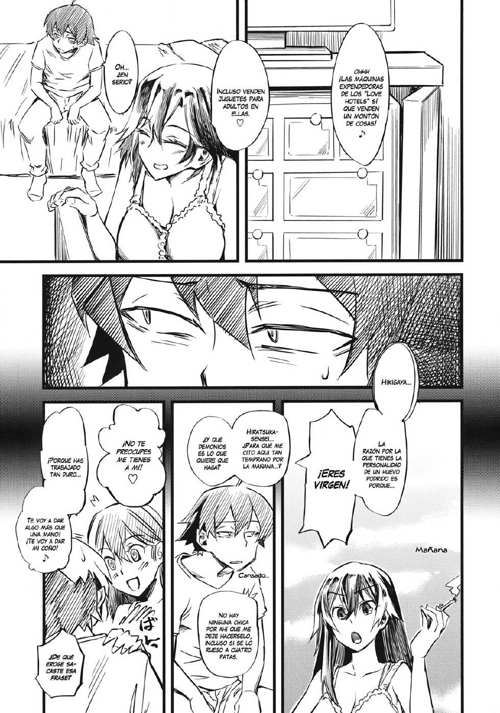 (C84) [Hi-per Pinch (clover)] Service Time (Yahari Ore no Seishun Love Come wa Machigatteiru.) [Spanish] [HunterH] - Page 4