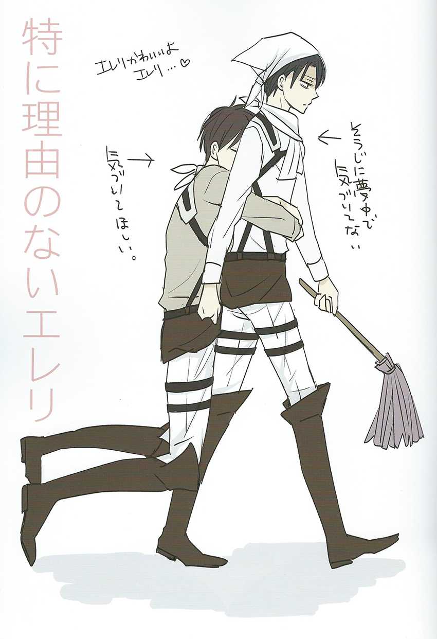 (FALL OF WALL3) [LOVEPOTIONNO.9 (Ichinomiya Shihan)] Toku ni Riyuu no Nai EreLe (Shingeki no Kyojin) - Page 3