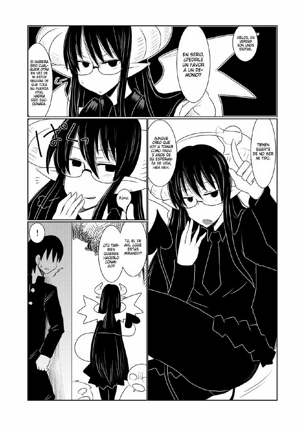 [Hroz] JK Succubus no Renai Jijou. | Thoughts on Love by a Female High School Succubus [Spanish] [Ichi no Fansub] - Page 7