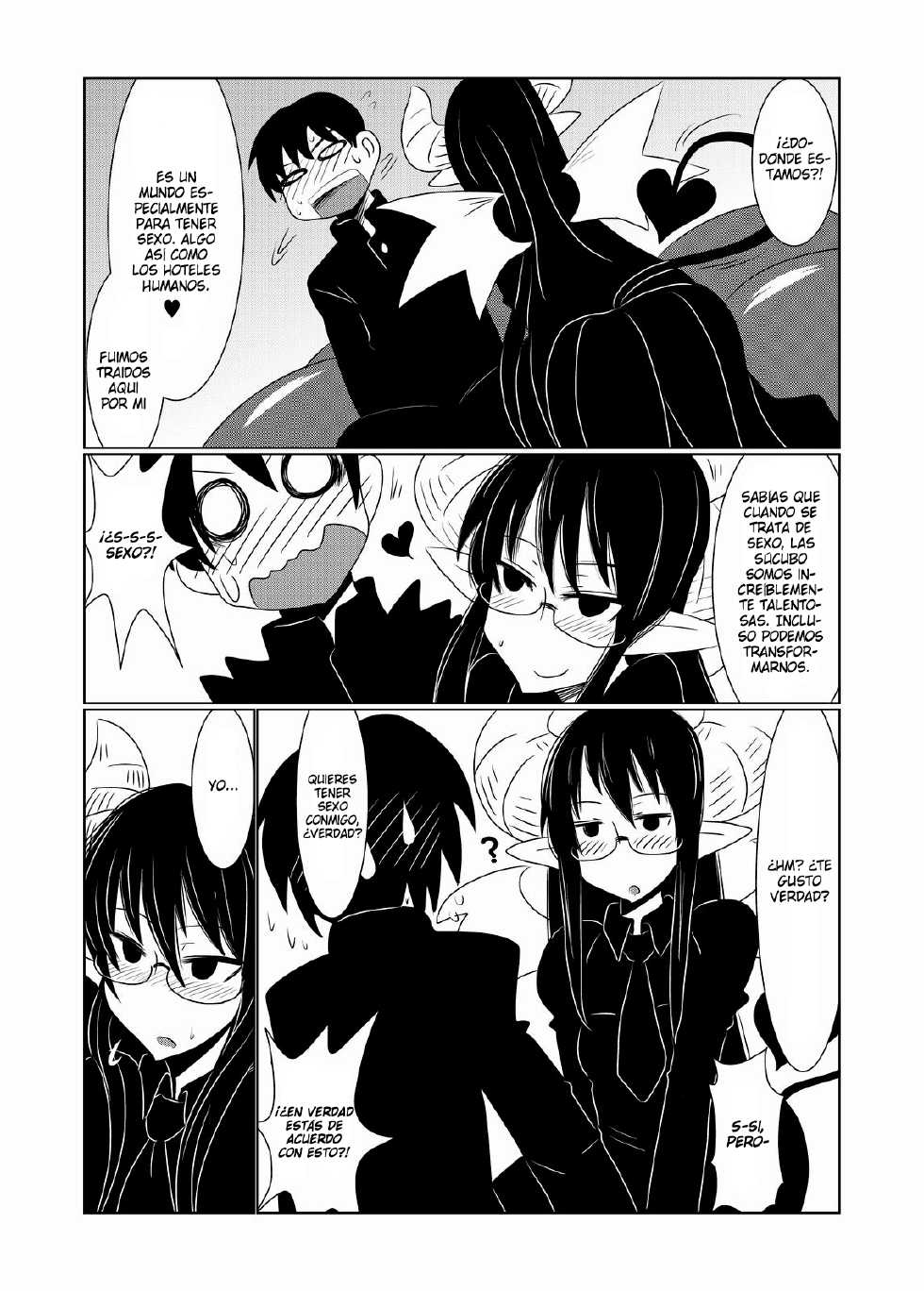 [Hroz] JK Succubus no Renai Jijou. | Thoughts on Love by a Female High School Succubus [Spanish] [Ichi no Fansub] - Page 9