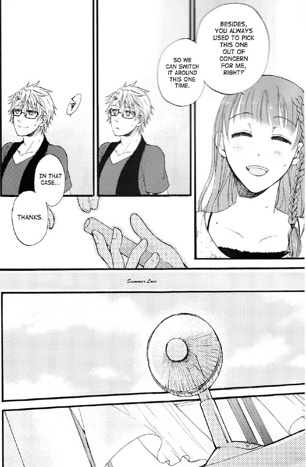 (Otomate Carnevale 4) [Beyond the SKY (Saedzuki Yuto)] Natsu ni Koishite (AMNESIA) [English] [SaHa] - Page 3