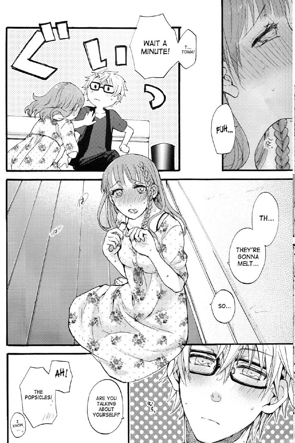 (Otomate Carnevale 4) [Beyond the SKY (Saedzuki Yuto)] Natsu ni Koishite (AMNESIA) [English] [SaHa] - Page 7