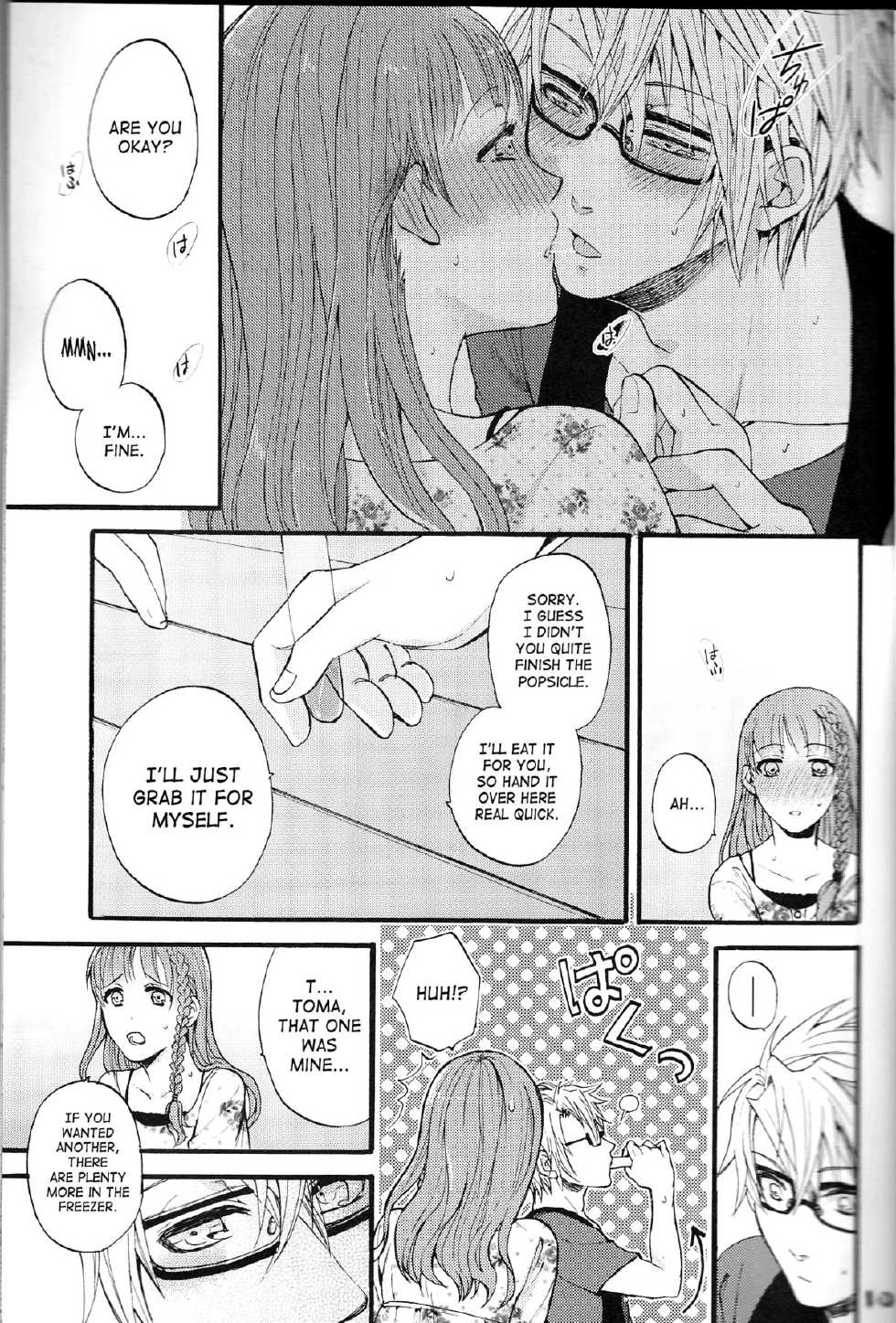 (Otomate Carnevale 4) [Beyond the SKY (Saedzuki Yuto)] Natsu ni Koishite (AMNESIA) [English] [SaHa] - Page 10