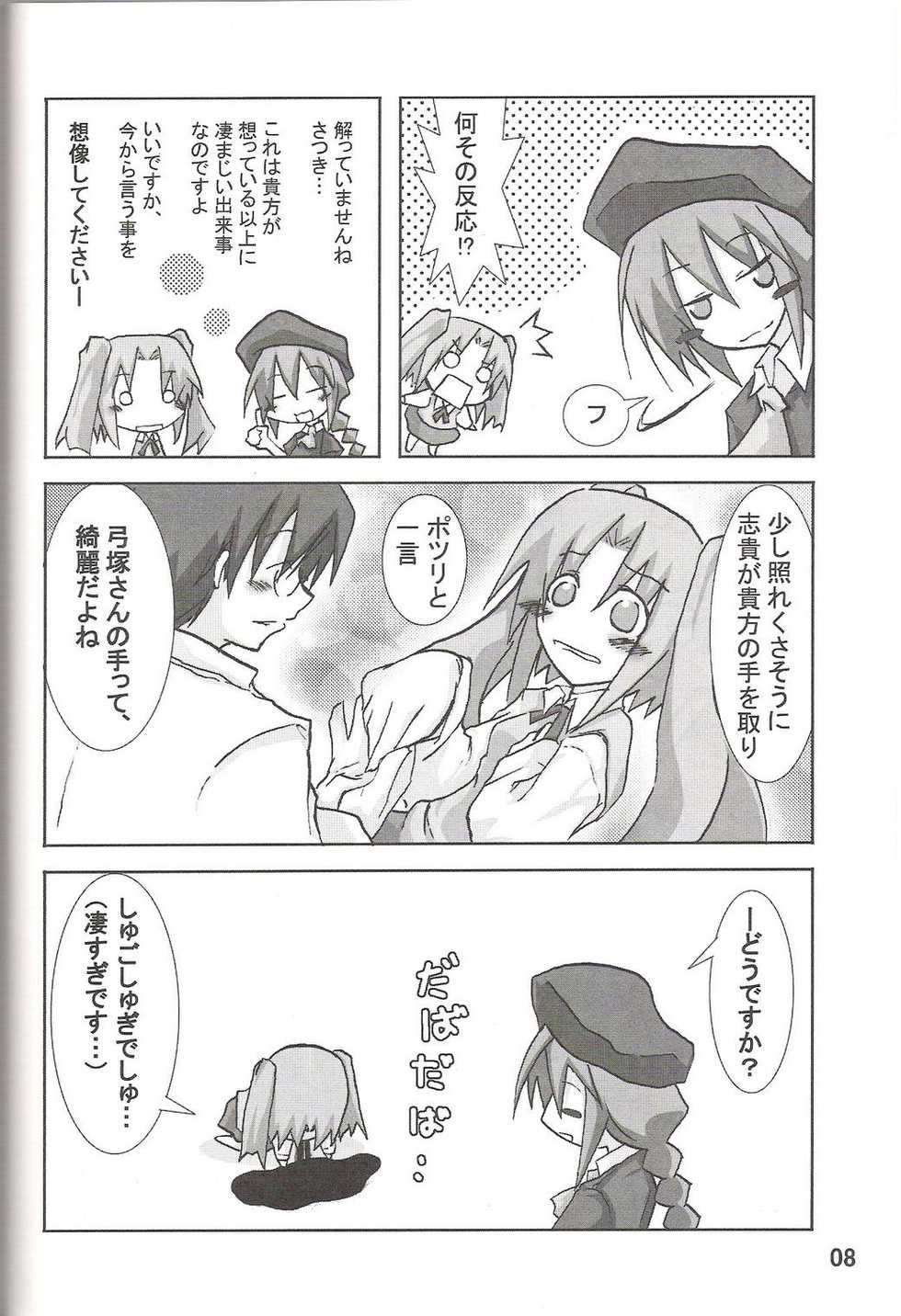 (C67) [Okota (Maou Heika)] Rojiura Tereriko Doumei (Tsukihime) - Page 7