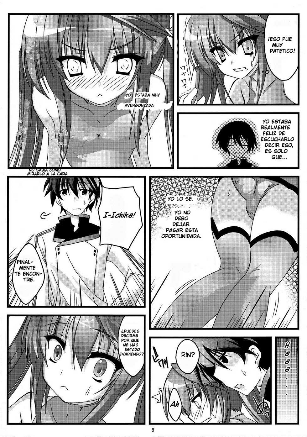 (C80) [WS. (Yuuki Shin)] Kokoro Biyori. (IS <Infinite Stratos>) [Spanish] [Rapid Switch] - Page 7