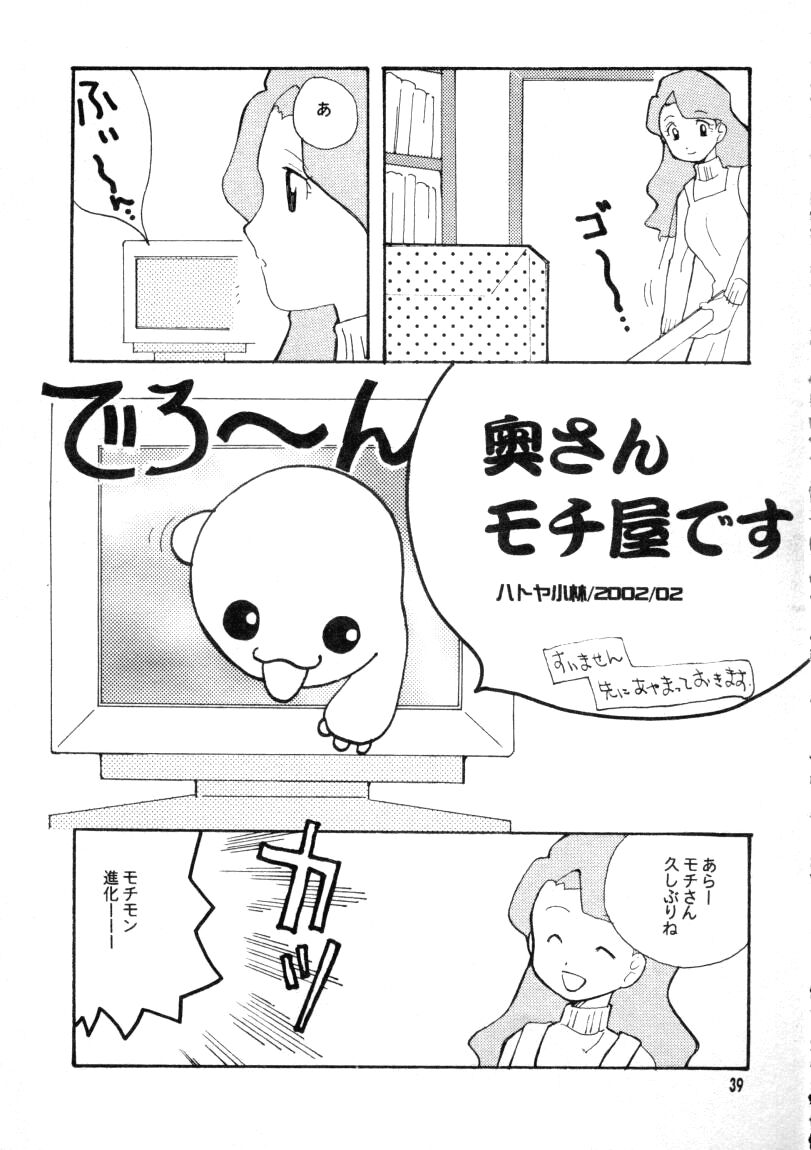 (CCTokyo96) [Haniwa Mania, Kuruguru DNA (Pon Takahanada, Hoshiai Hilo)] Bokura no Jogress World (Digimon Adventure 02) - Page 39