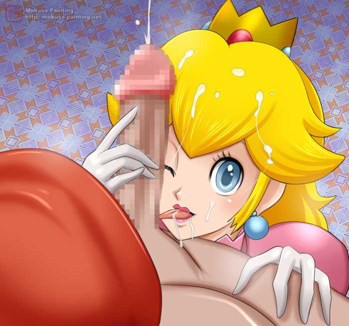 [Mokusa]  Sexual Parody CG series vol. 35 Busty Princess Peach!! Plus (Super Mario Brothers) - Page 9