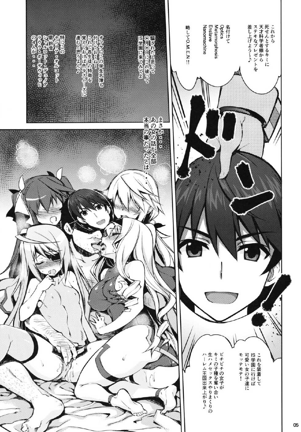 (SC61) [CHIBIKKO KINGDOM (Kekocha)] ONE night SUMMER (Infinite Stratos) - Page 4