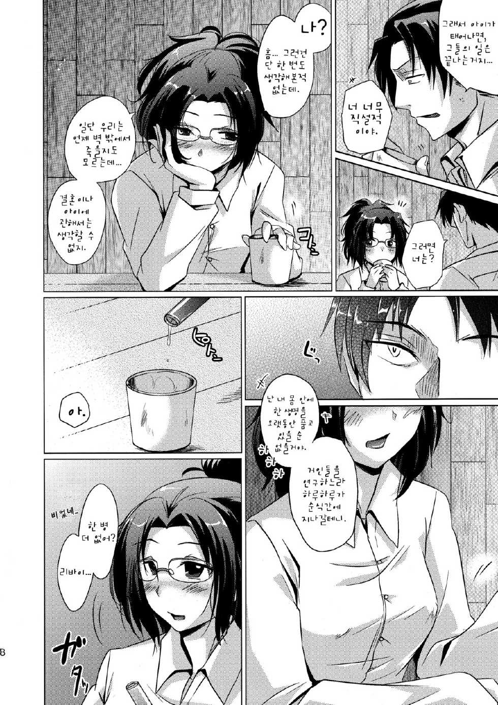 (FALL OF WALL2) [Inubaka (Matsuzono)] DROP CHOCOLAT (Shingeki no Kyojin) [Korean] - Page 8