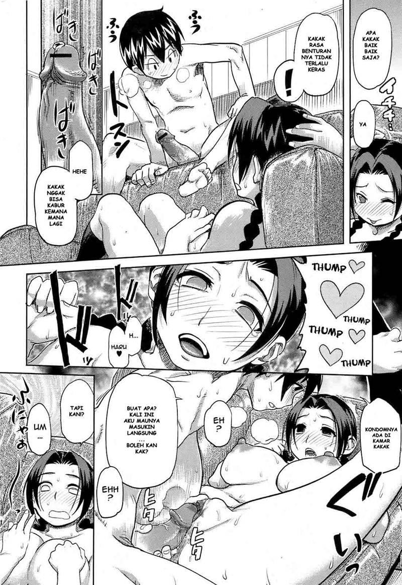 [Isako Rokuroh] Kyoudaizakari | Sibling Lust (Bishoujo Kakumei KIWAME 2009-04 Vol. 1) [Indonesian] - Page 12