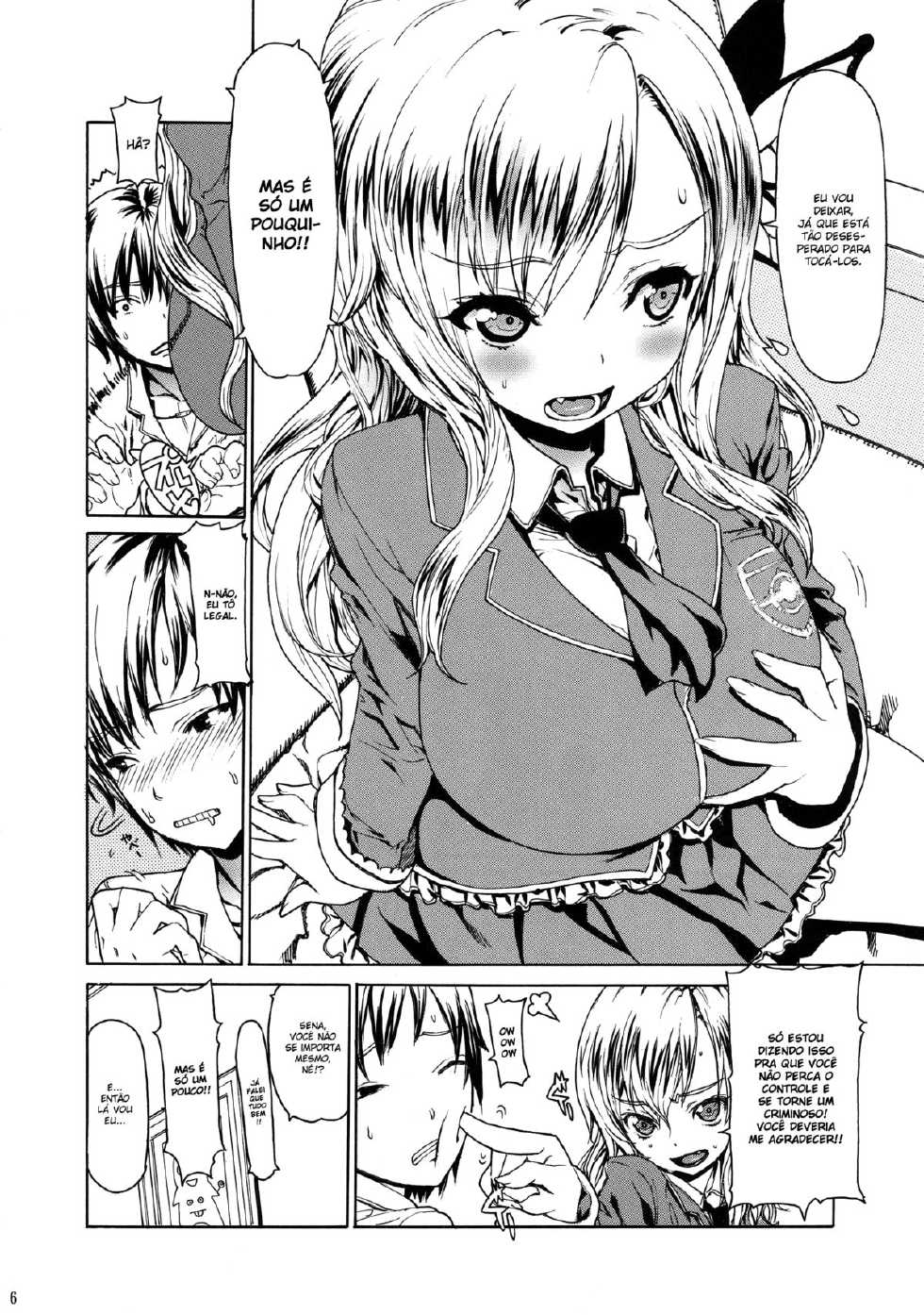 (C83) [Dorepooru (Leopard)] Leopard Hon 20 (Boku wa Tomodachi ga Sukunai) [Portuguese-BR] [Chrono Kimera] - Page 5