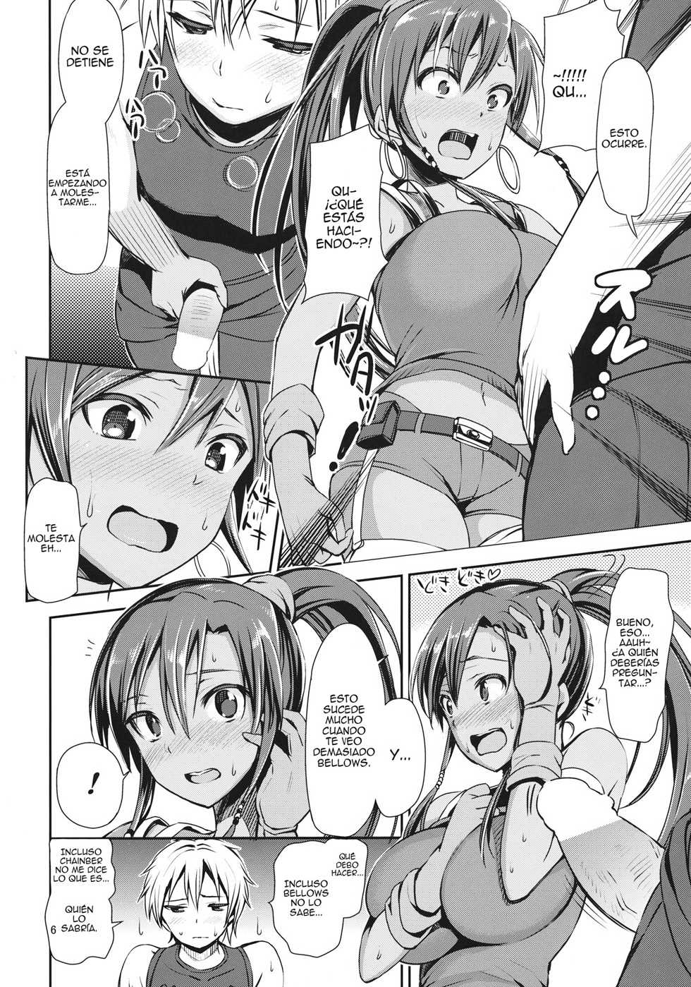 (SC60) [Boribiya (Sawarano Goan)] Bellows no Nurunuru Shinjin Kenshuu | Bellows, Entrenando al Recluta Resbaladizo. (Suisei no Gargantia) [Spanish] [Raisser] - Page 4