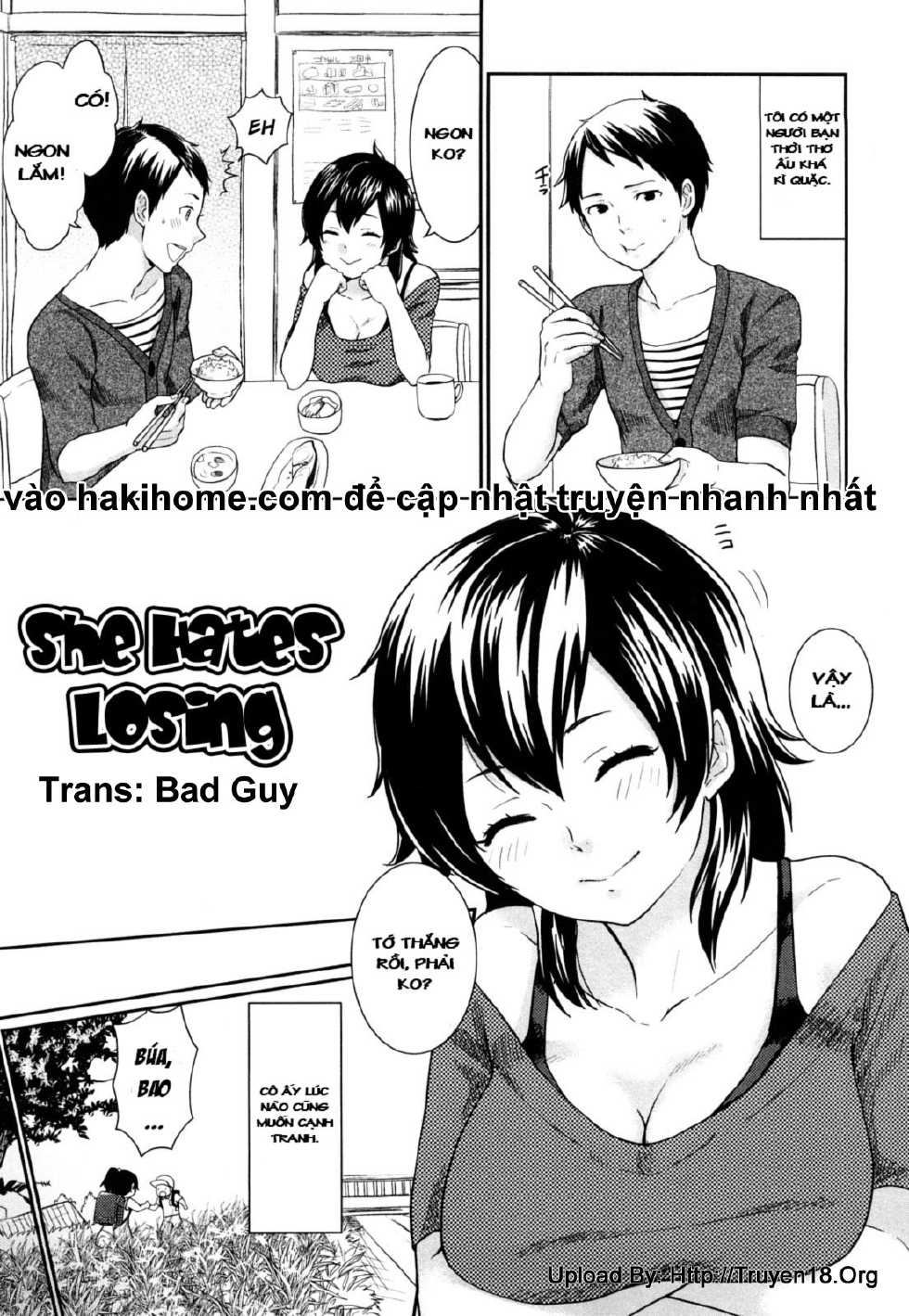 [Bareisho] Kanojo wa Makezugirai | She Hates Losing (Chinchin Kamokamo) [Vietnamese Tiếng Việt] [Hakihome] - Page 1