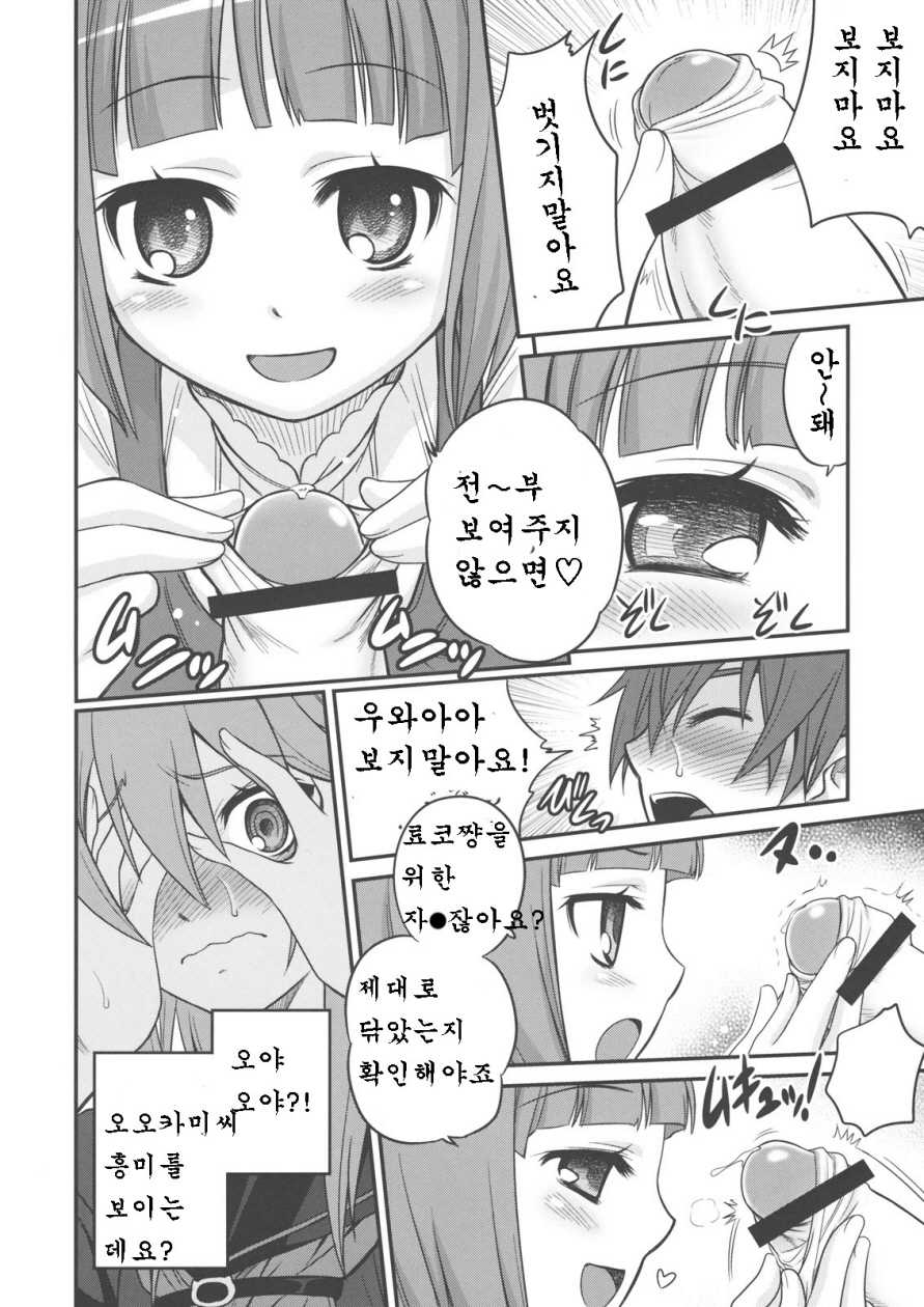 (C78) [Studio Tar (Kyouichirou)] Ookami-san to Akuma no DokuDoku Ringo!! (Ookami-san to Shichinin no Nakama-tachi)  [korean] - Page 8