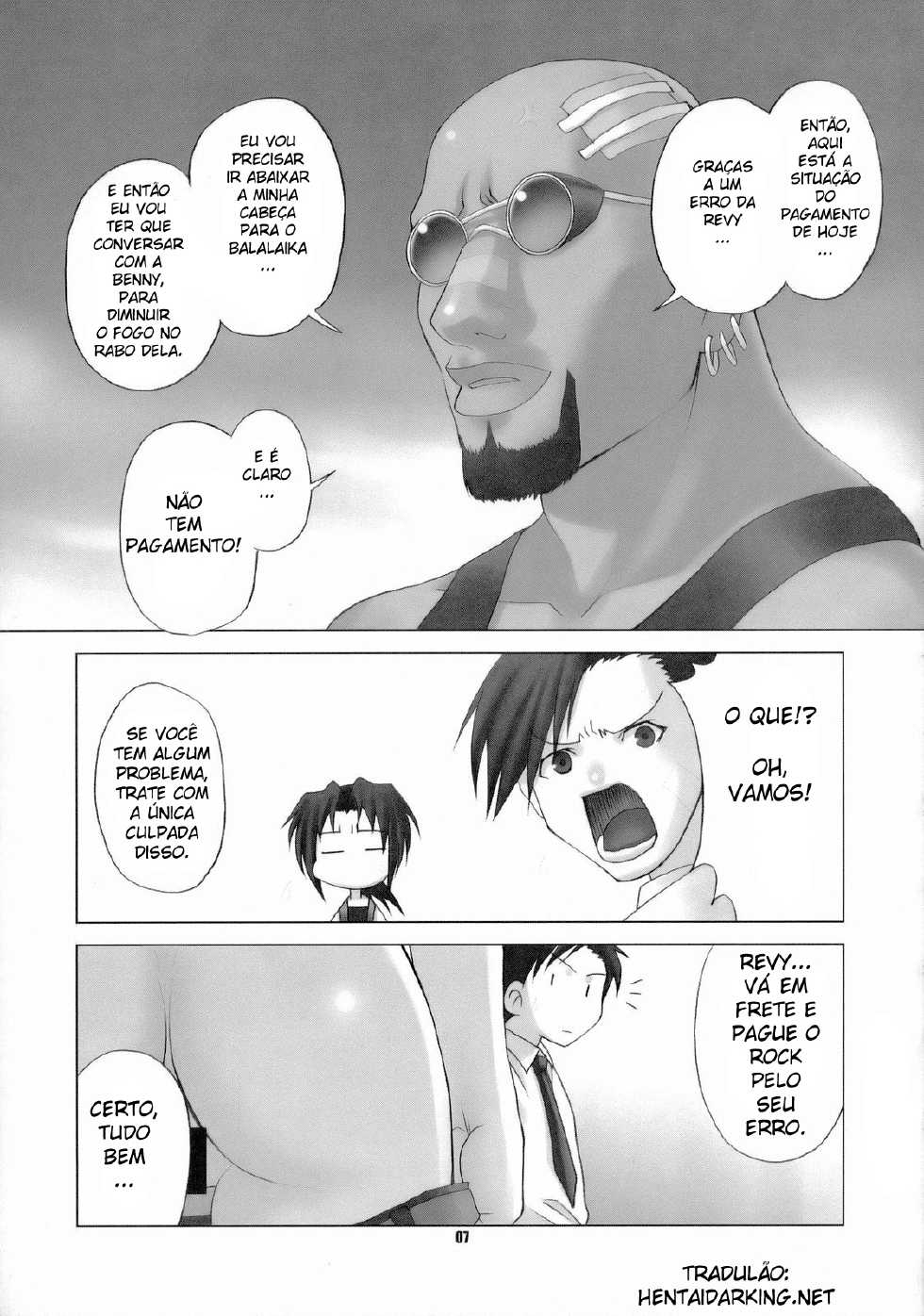(CR36) [Celluloid-Acme (Chiba Toshirou)] Spitfire (Black Lagoon) [Portuguese-BR] [hentaidarking.net] - Page 6