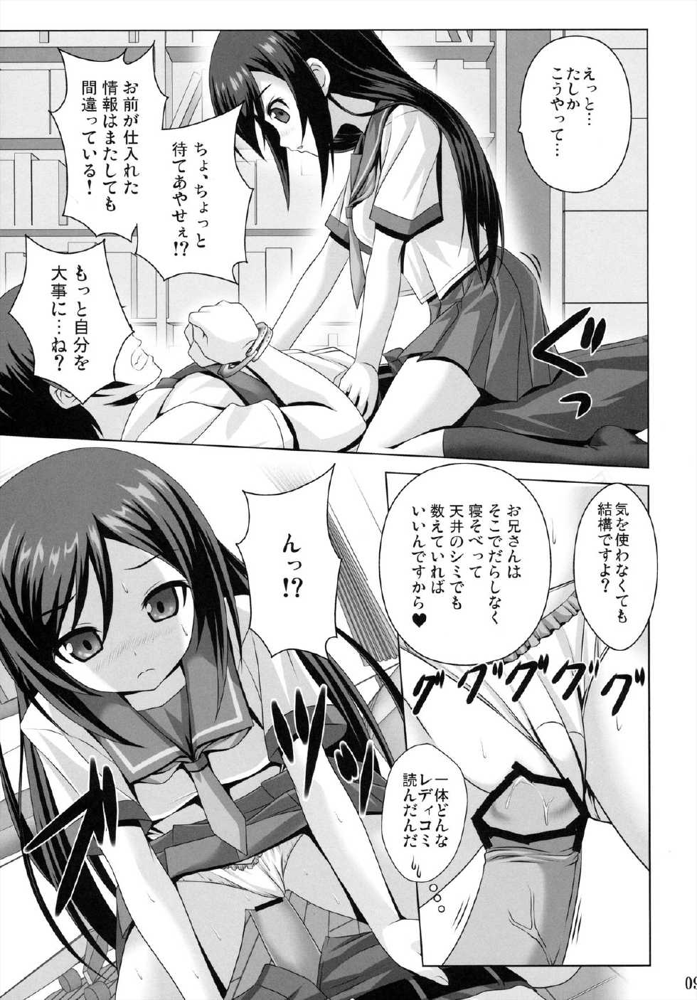 (C84) [Noritama-gozen (Noritama)] Oniisan!! Gosoudan Ga Arimasu!! (Ore no Imouto ga Konna ni Kawaii Wake ga Nai) - Page 9
