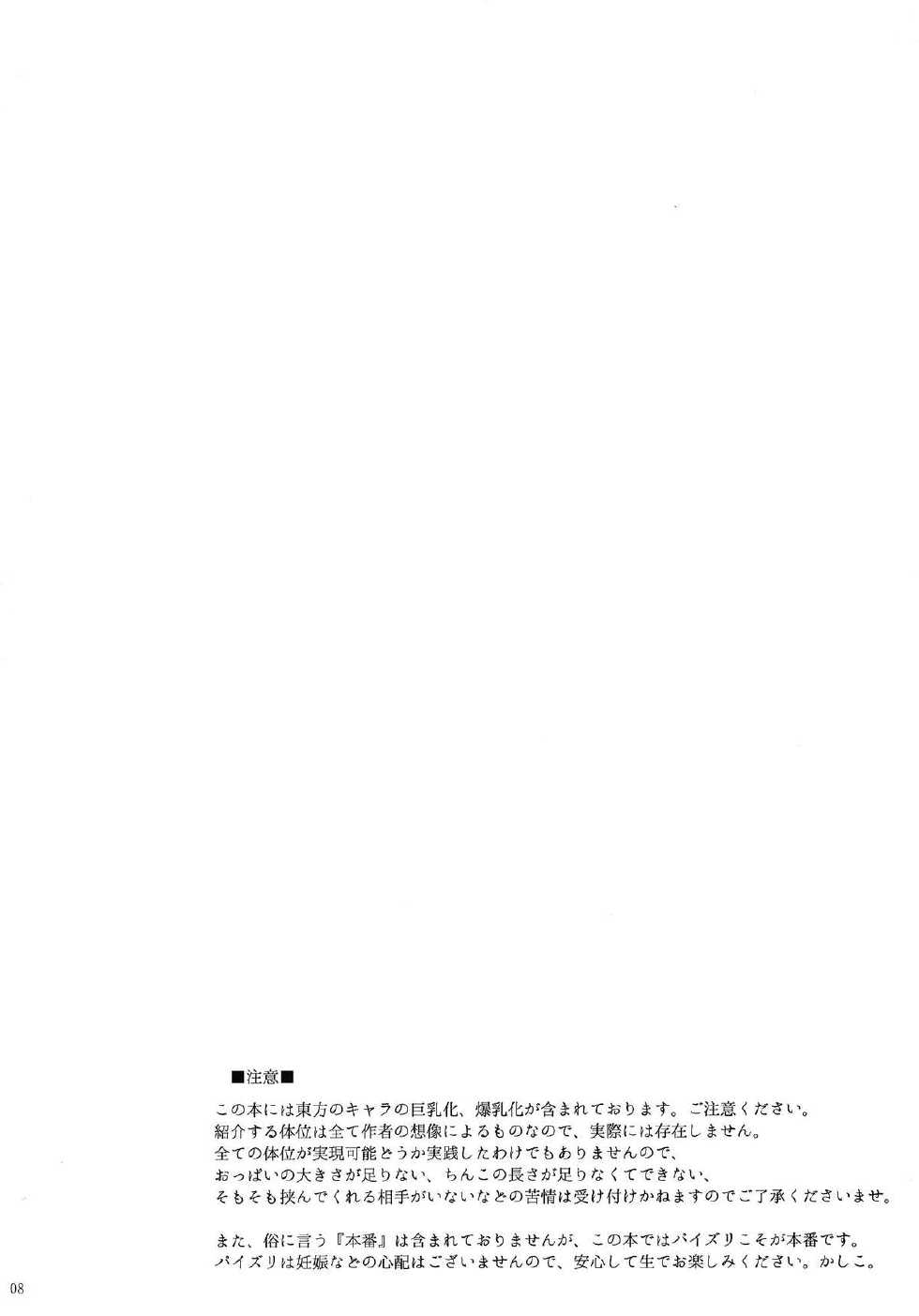 (Kouroumu 9) [Otogi no Kuni no Soapland (Kurokawa Otogi)] Touhou Nyuukyou Shijyuuhatte -Kiwame- Ge (Touhou Project) - Page 7