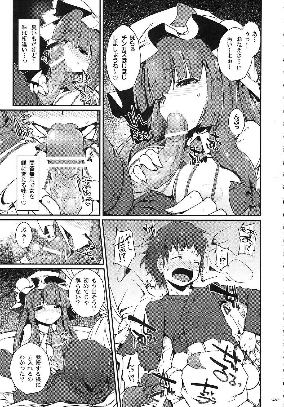 (C83) [Oppai Brothers (Kurikara, Sakurai Energy, Kagurazaka Nagu etc)] Touhou Paizuri Goudoushi Gensoukyou Kyousha Sai (Touhou Project) - Page 36