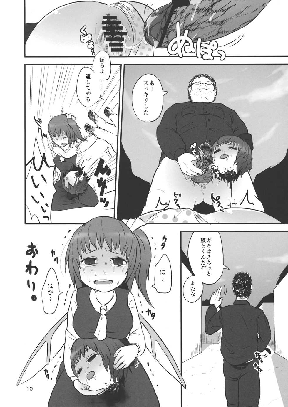 (C82) [02 (Harasaki)] Urusai Cirno-chan no Kubi o kitte Damaraseru Hon (Touhou Project) - Page 10