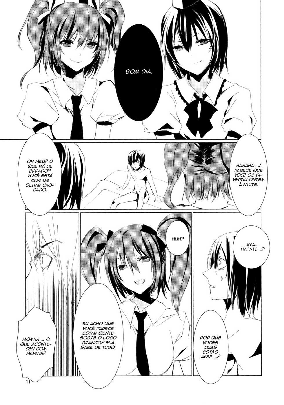 (Shin Touhou Kamuisai) [KOTI (A Toshi)] Tsumi Momiji (Touhou Project) [Portuguese-BR] [Hentaisk] - Page 11