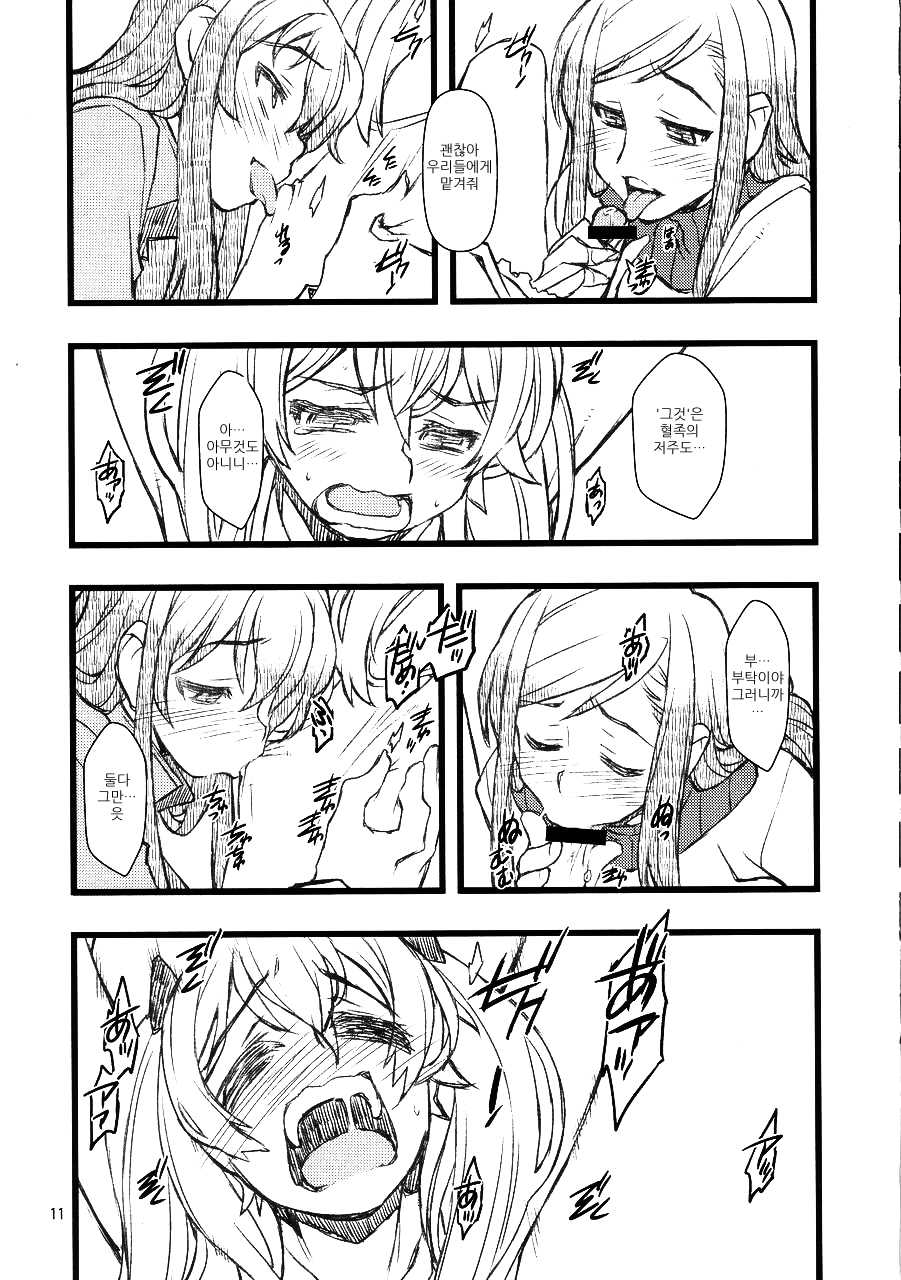 (COMIC1☆4) [niesox (Tamori Tadaji)] Broken na Ketsuzoku-tachi (Brocken Blood) [Korean] - Page 10