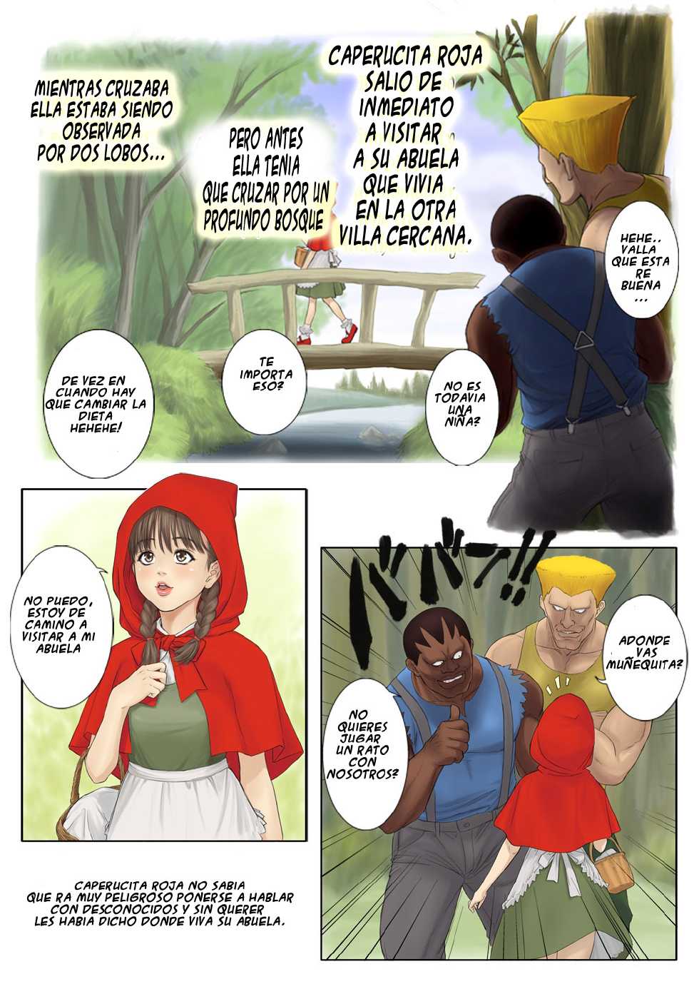 [REDLIGHT] Little Red Riding Hood’s Adult Picture Book (Photoshop Uncensored) (Spanish) [DK] [Par.t 1] - Page 3
