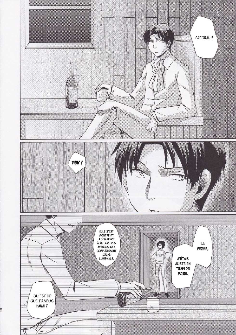 (FALL OF WALL2) [Inubaka (Matsuzono)] DROP CHOCOLAT (Shingeki no Kyojin) [French] - Page 2