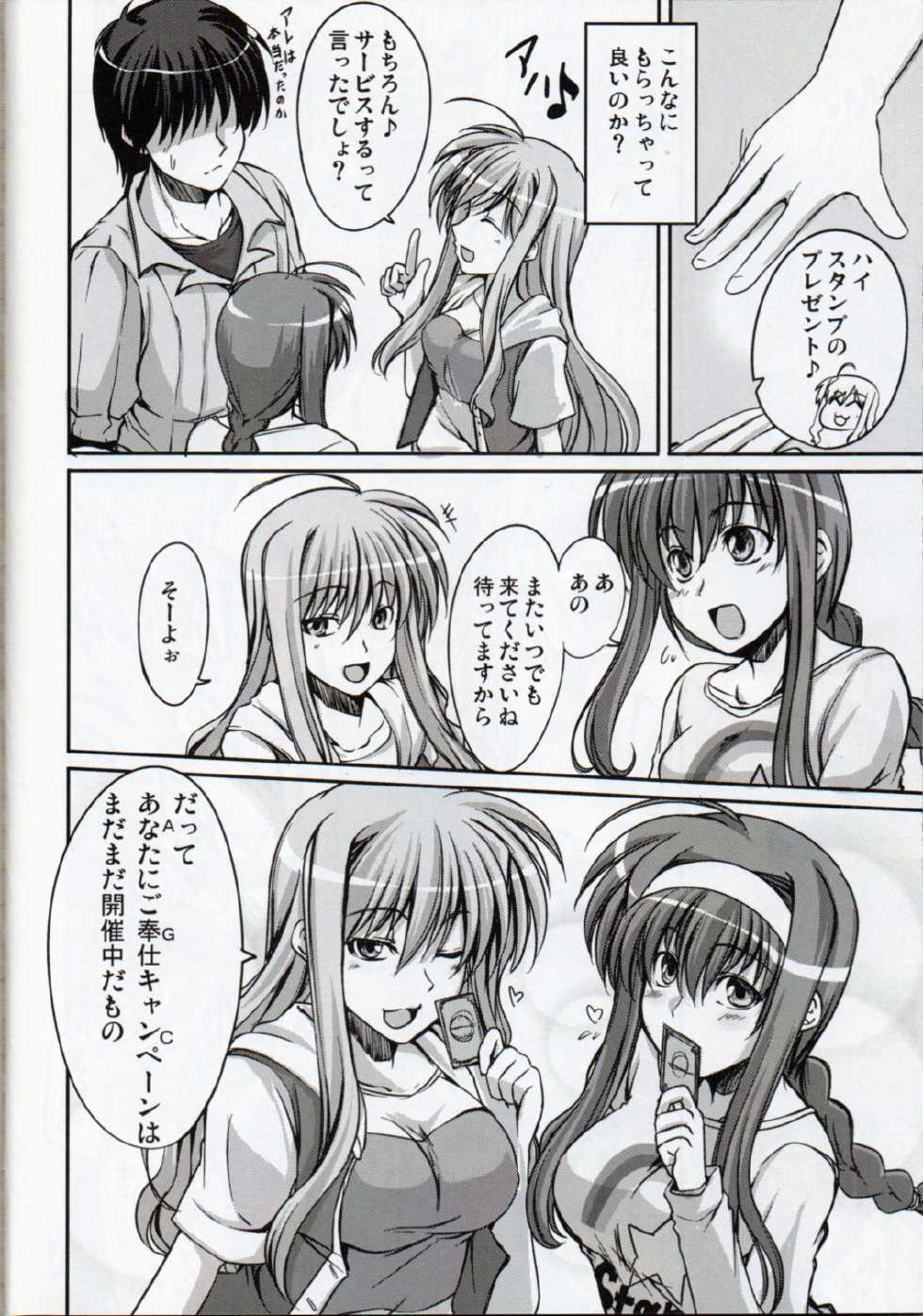 (C84) [Hagane no Naru Ki (Hagane Soushi)] Anta ni Gohoushi Campaign Ryaku shite AGC Kaisai chuu! (Mahou Shoujo Lyrical Nanoha) - Page 19