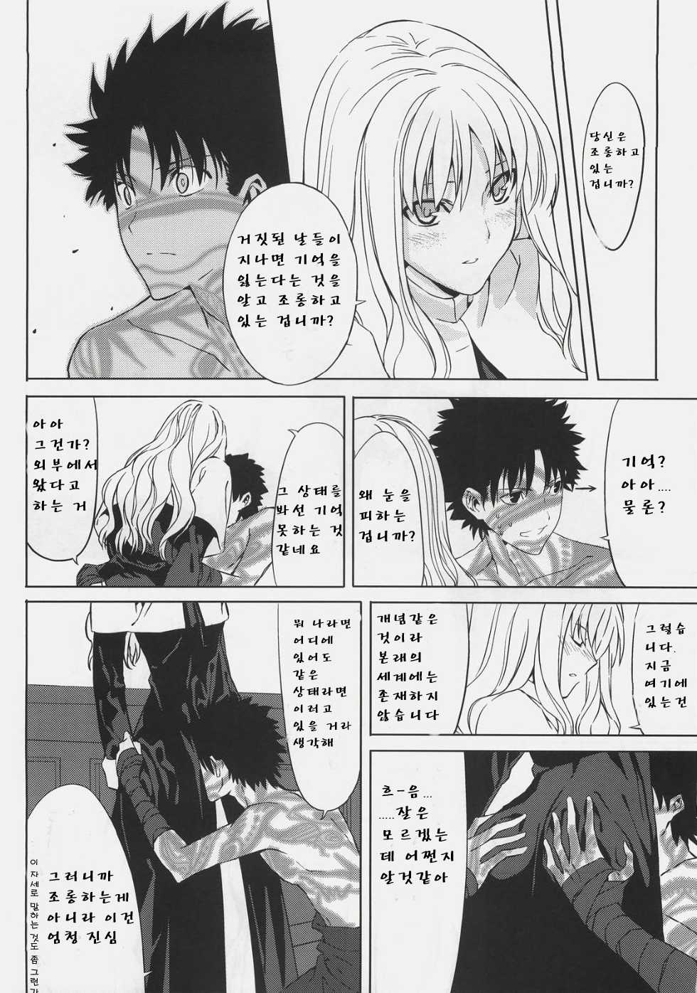 (C72) [Moriisan-Tokono (Morii Shizuki)] Souda Kyoukai ni Nigeyou (Fate/hollow ataraxia) [korean] - Page 11