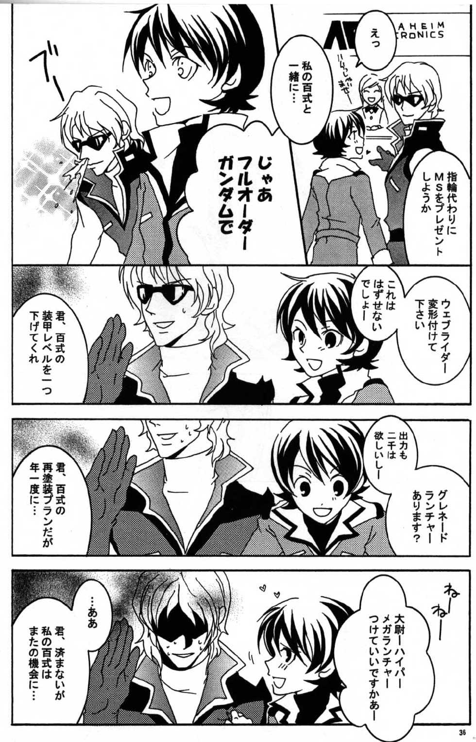 (C68) [Kougaitenshi (Kozeni)] REPLAY 108 Sairoku Bon (Zeta Gundam, Mobile Suit Gundam Char's Counterattack) - Page 34