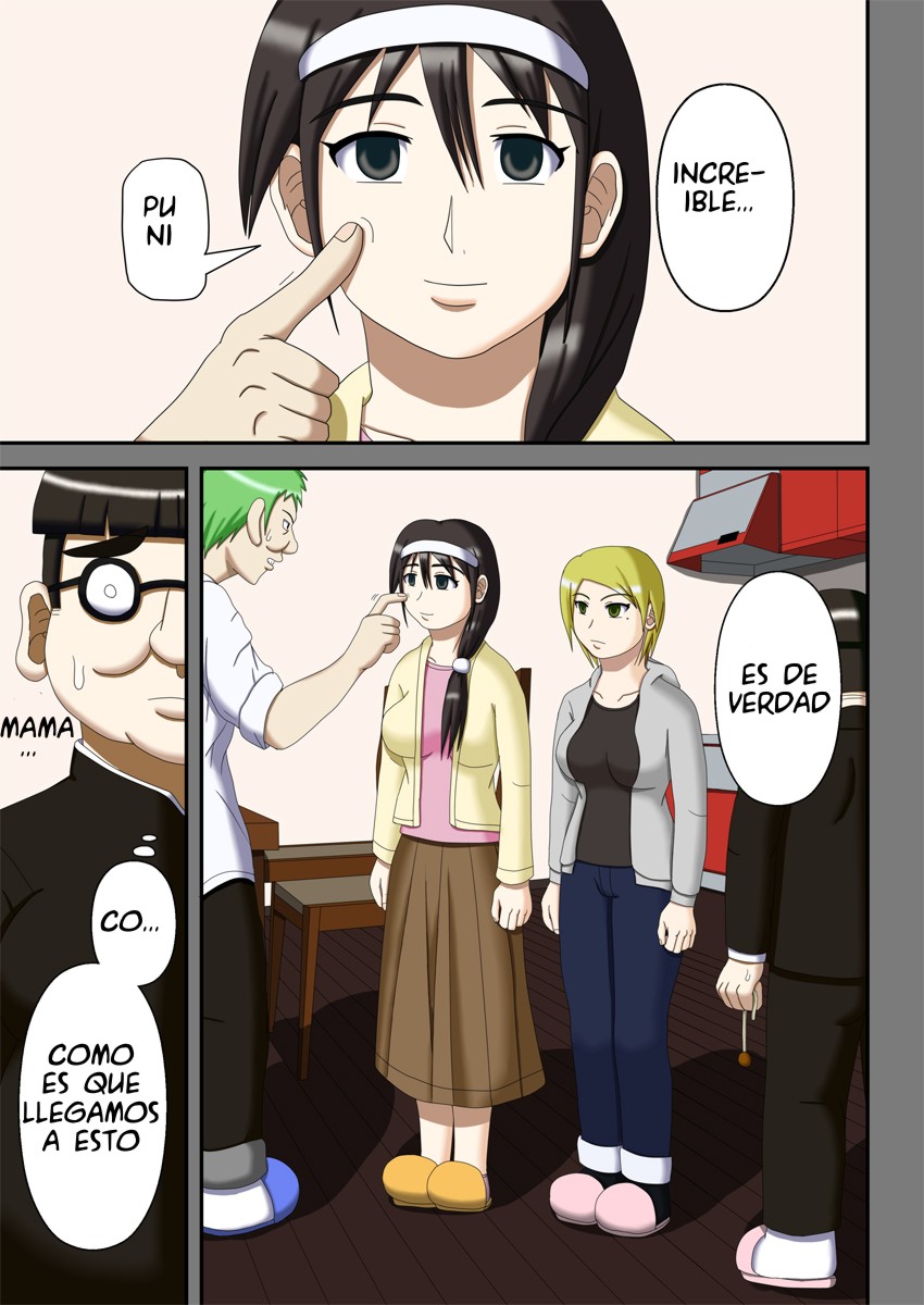 [Robo Ittetsu] Sennou Saimin Club ~Megane-kun no Okaa-san to Onee-chan~ | Club de lavado de cerebro hipnotico La madre y la hermana de megane kun [Spanish] - Page 4