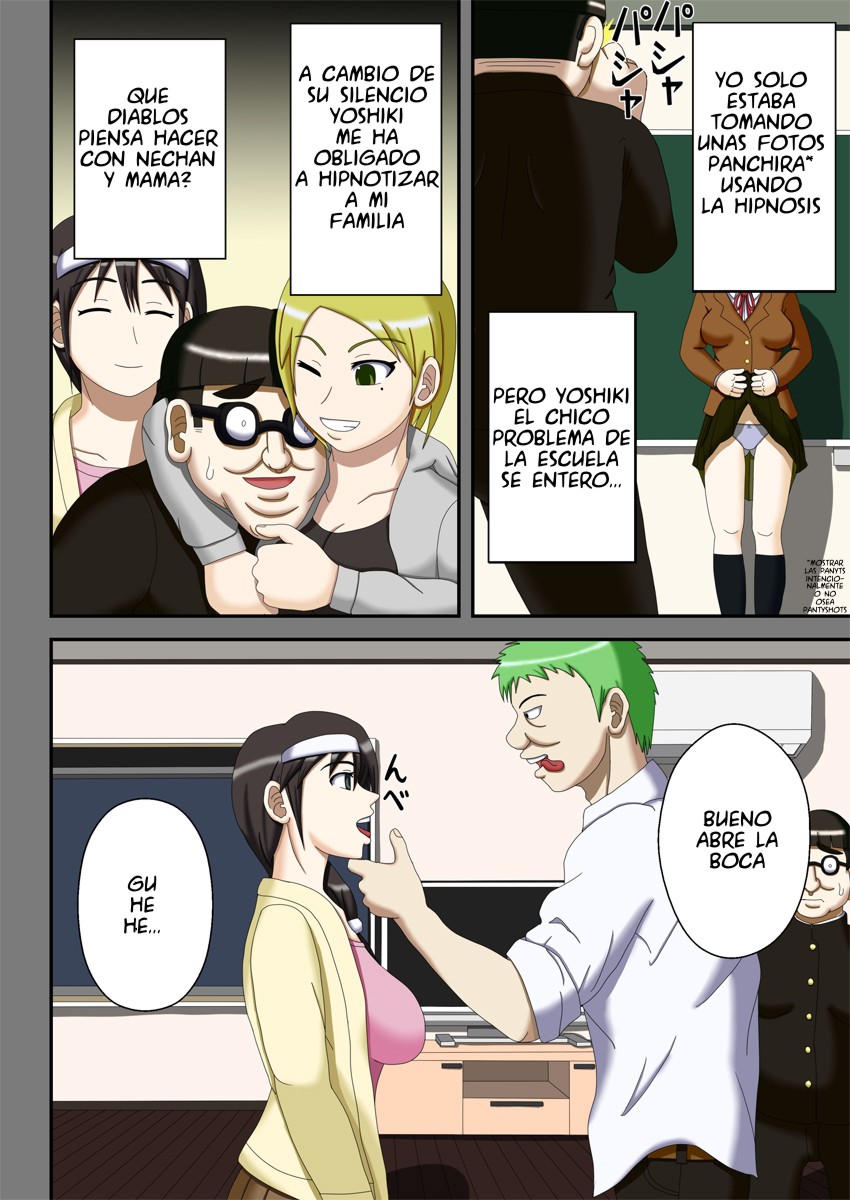 [Robo Ittetsu] Sennou Saimin Club ~Megane-kun no Okaa-san to Onee-chan~ | Club de lavado de cerebro hipnotico La madre y la hermana de megane kun [Spanish] - Page 5