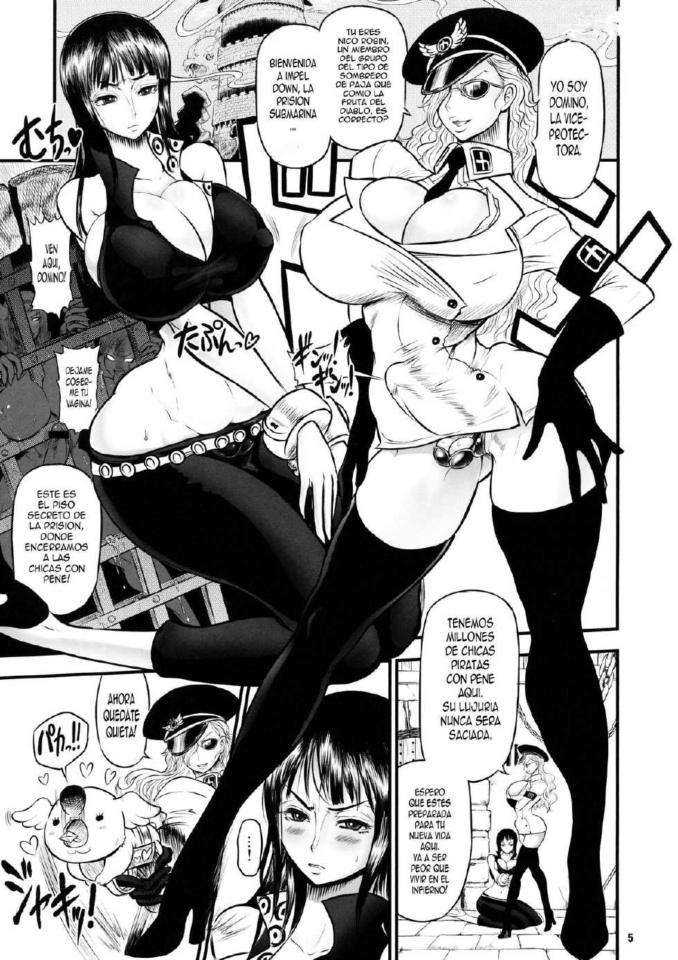[Arsenothelus (Rebis, Chinbotsu)] Midarezaki Joshuu Kaizoku(Spanish) - Page 4