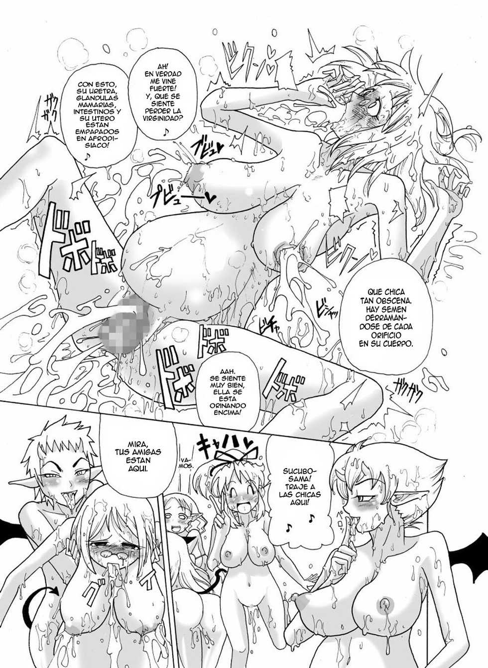 [Freddie Works (Sakazaki Freddie)] Kankin Tairankou!! Succubus no Kan | Orgy in captivity!! House of Succubus [Spanish] [ElMoeDela8] [Digital] - Page 30