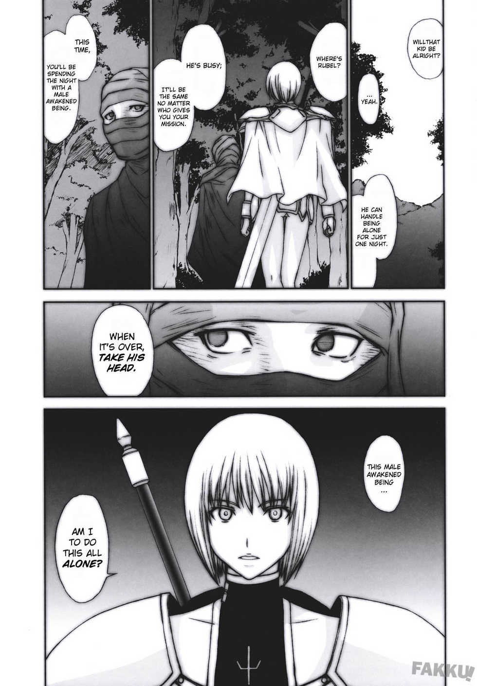 (C73) [Secret Society M (Kitahara Aki)] Doukoku no Ori (Claymore) [English] [FAKKU] [Decensored] - Page 3