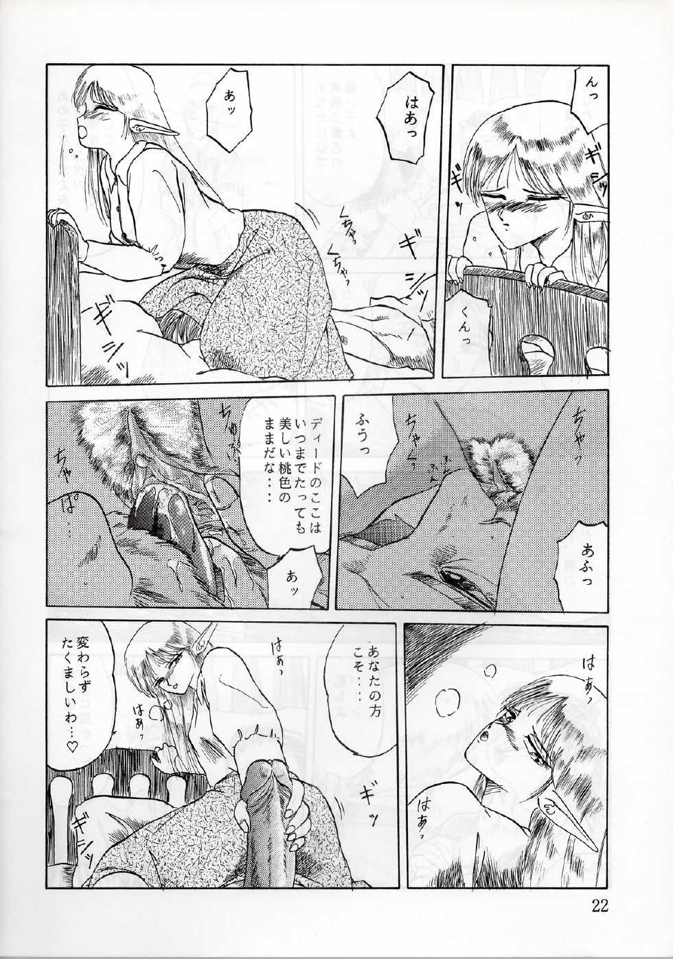 (C37) [Waku Waku Doubutsuen (Tennouji Kitsune)] Elf no Musume - Die Elfische Tochter (Record of Lodoss War) - Page 22