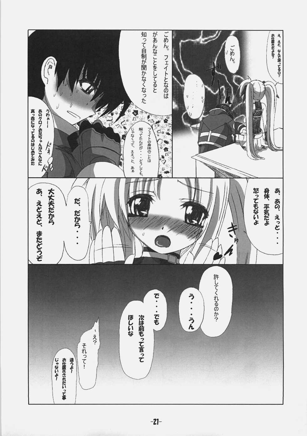 [Kurono to Kuroe (Kurono)] Fate-san Gohan Desuyo! Metals (Mahou Shoujo Lyrical Nanoha) - Page 20