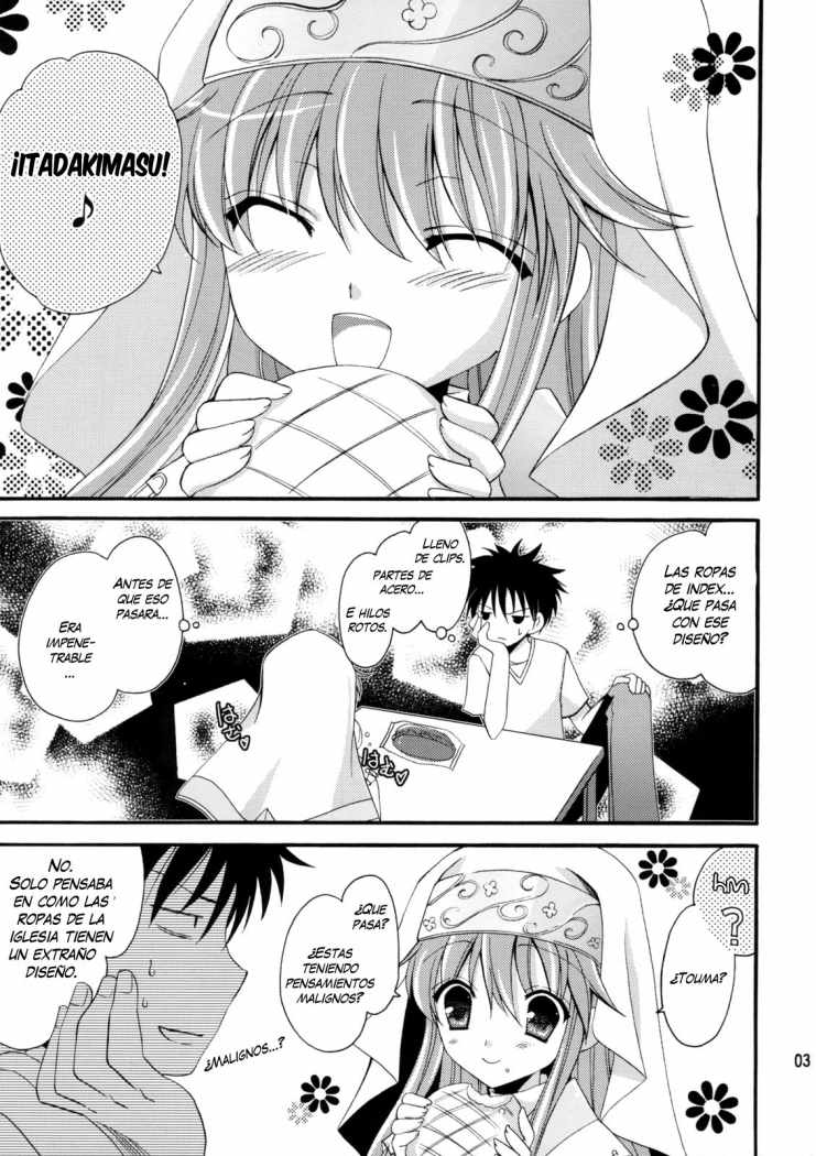 (C75) [AION (Amou Mari)] Tengoku yori Yaban -WILDER THAN BLUE HEAVEN- | Mas Salvaje Que El Cielo Azul (Toaru Majutsu no Index) [Spanish] - Page 2