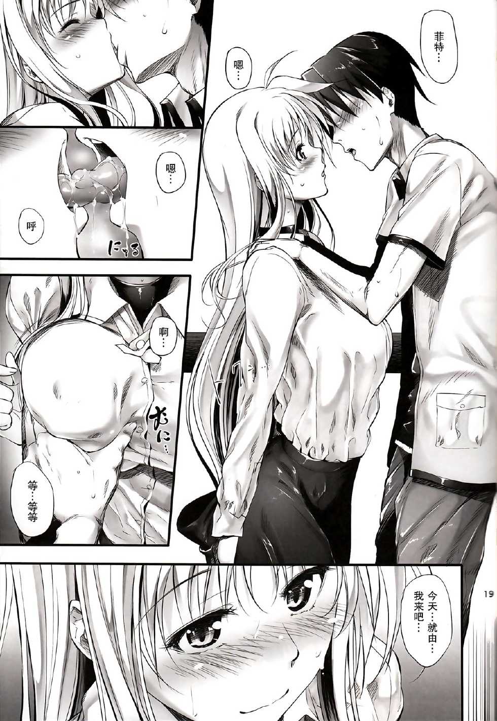 (C84) [IV VA SHIN (Mikuni Mizuki)] Home Sweet Home ～ Fate Hen 5 ～ (Mahou Shoujo Lyrical Nanoha) [Chinese] [无毒汉化组] - Page 19